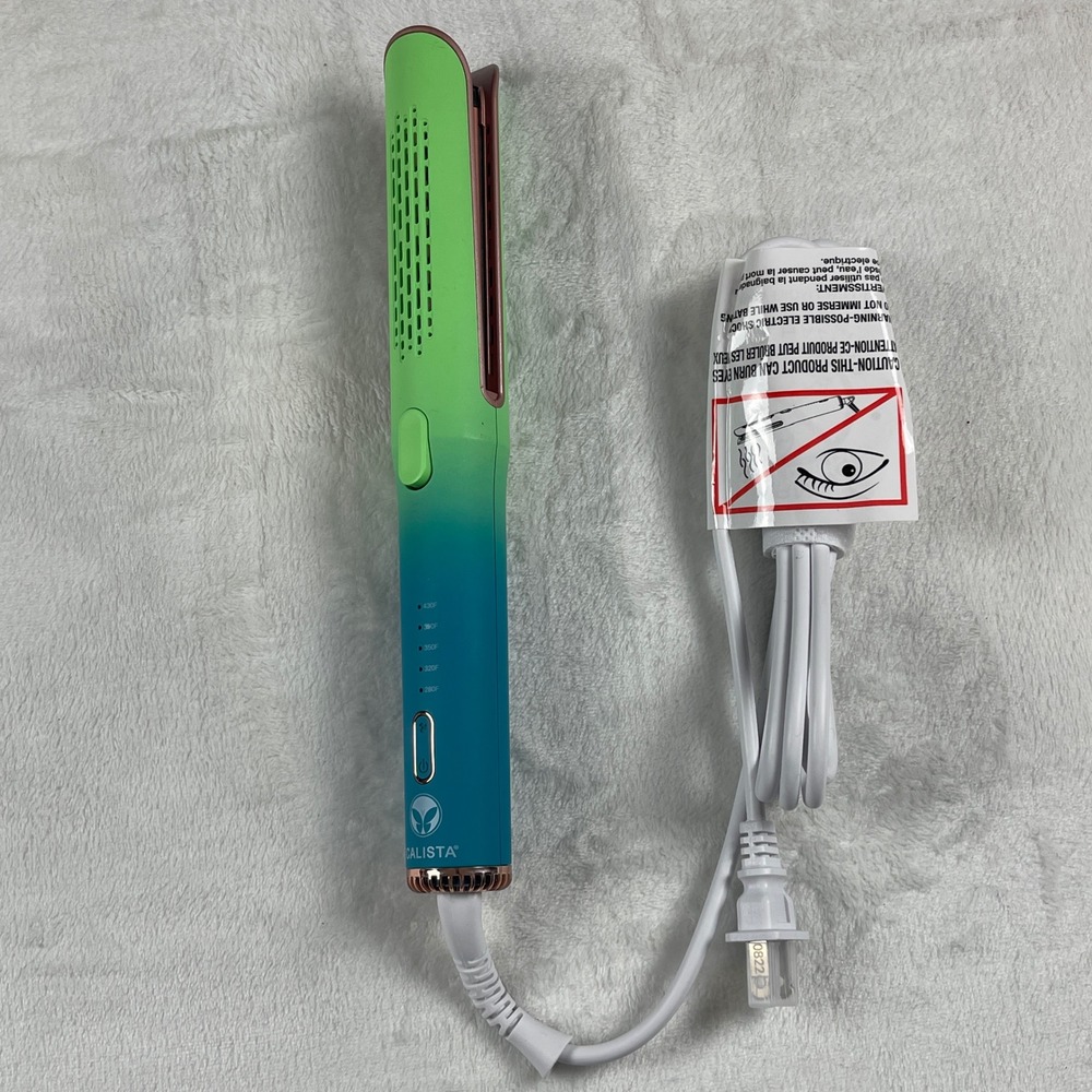 Calista GoGo Mini Air Styler Ombre Green Teal Rose Gold Hair Tool QS127